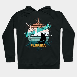 Vero Florida Retro Exploding Sunset Hoodie